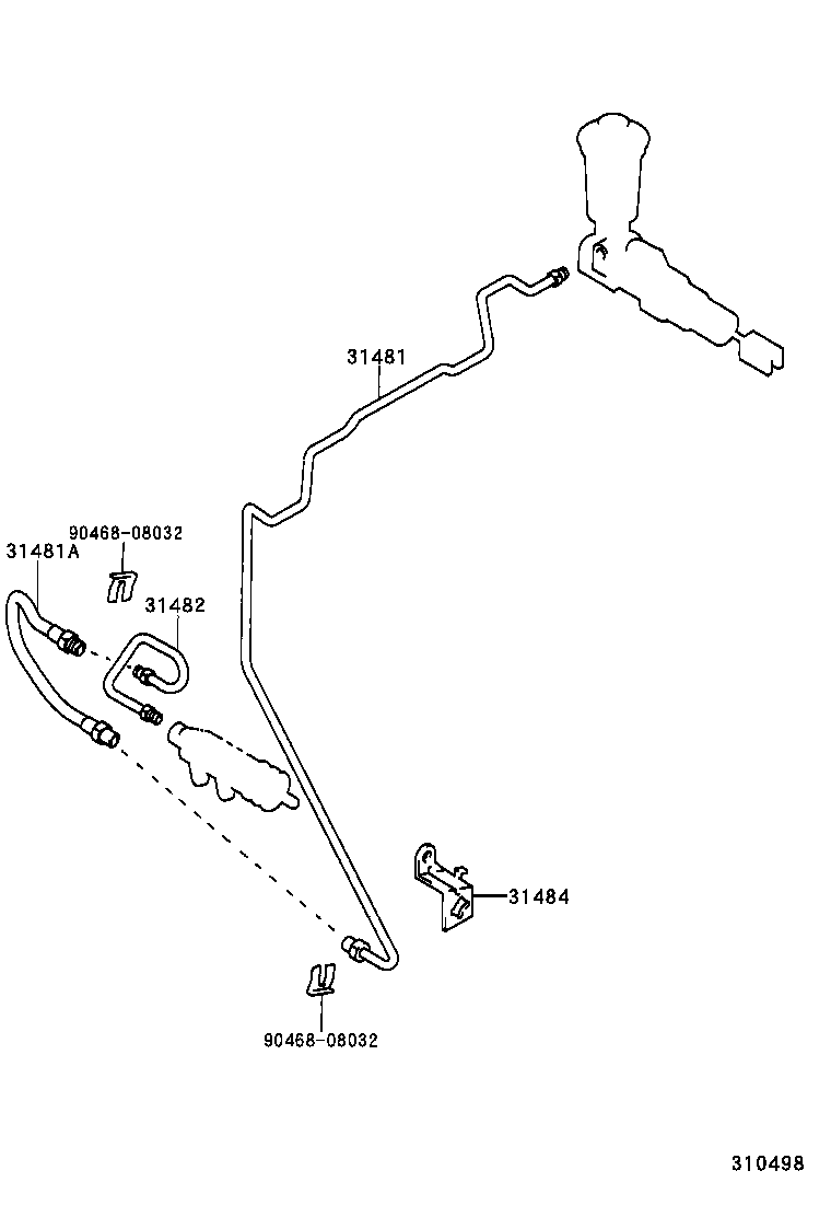 31310-22070 PEDAL SUB-ASSY, CLUTCH product image