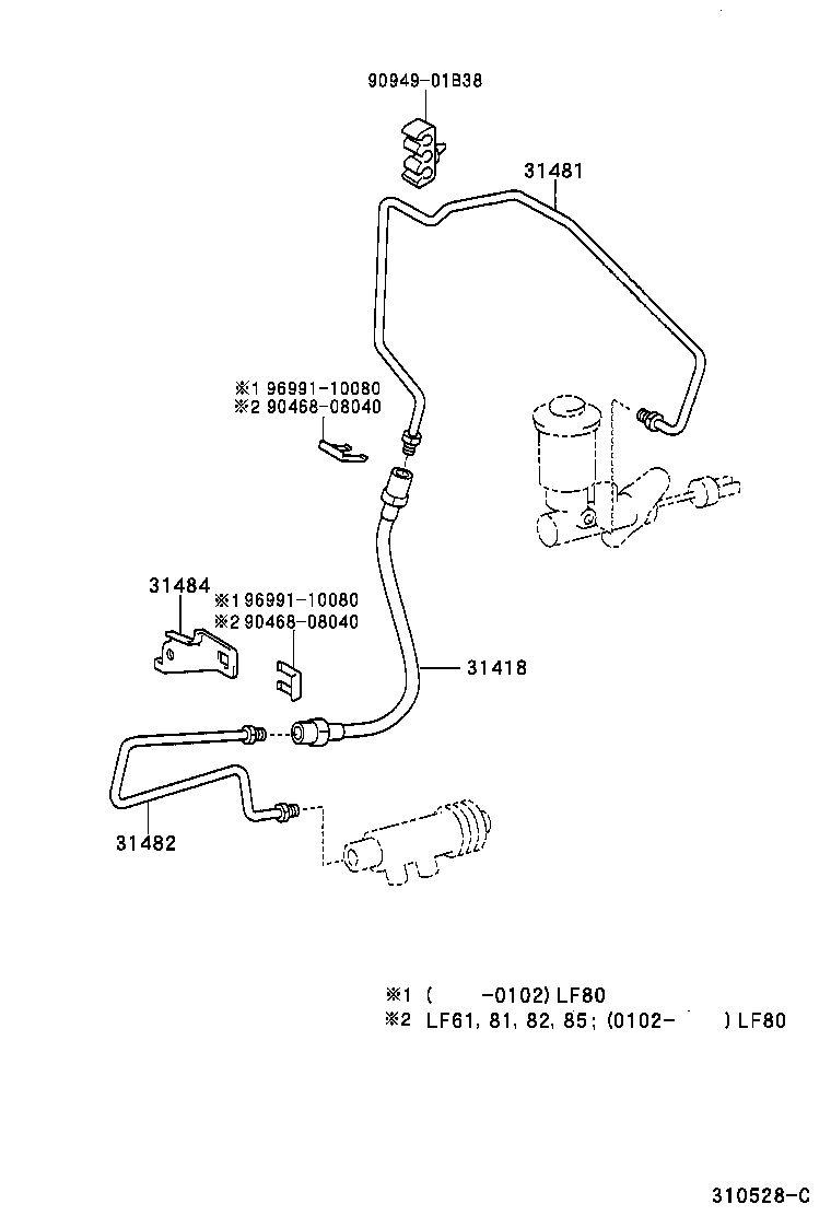 31301-0B031 PEDAL SUB-ASSY, CLUTCH product image