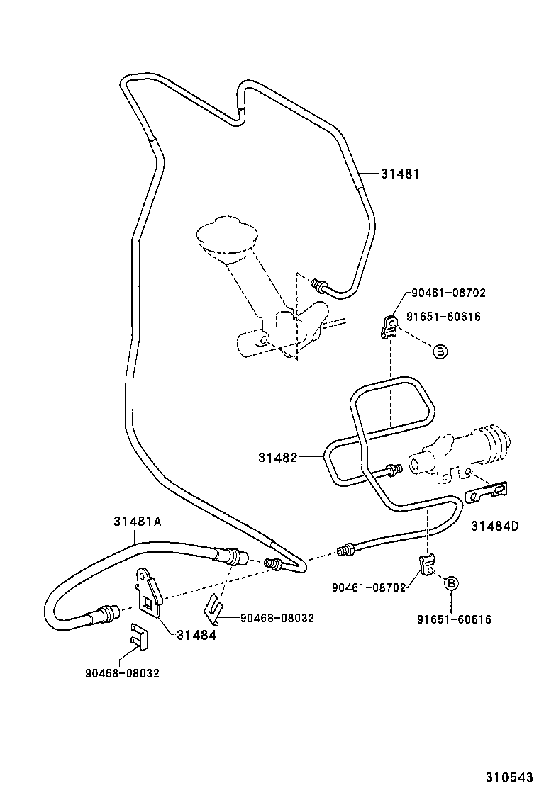 31301-53010 PEDAL SUB-ASSY, CLUTCH product image