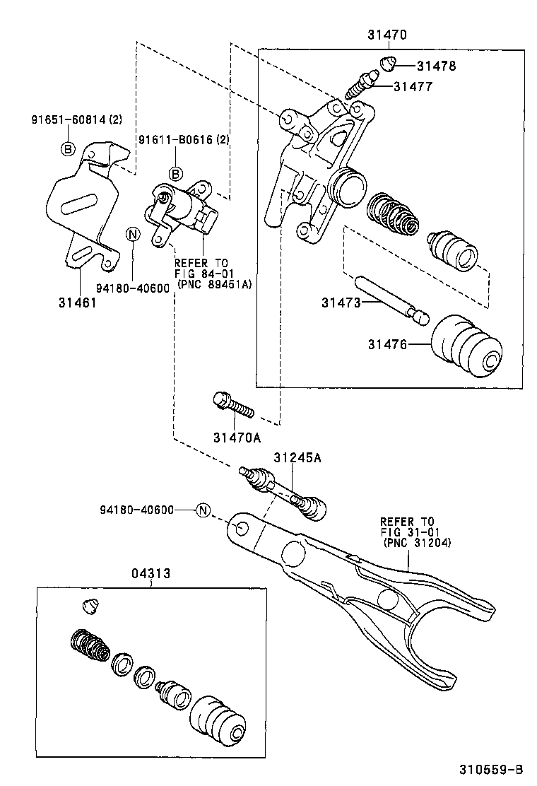 04313-17010 CYLINDER KIT, CLUTCH RELEASE product image