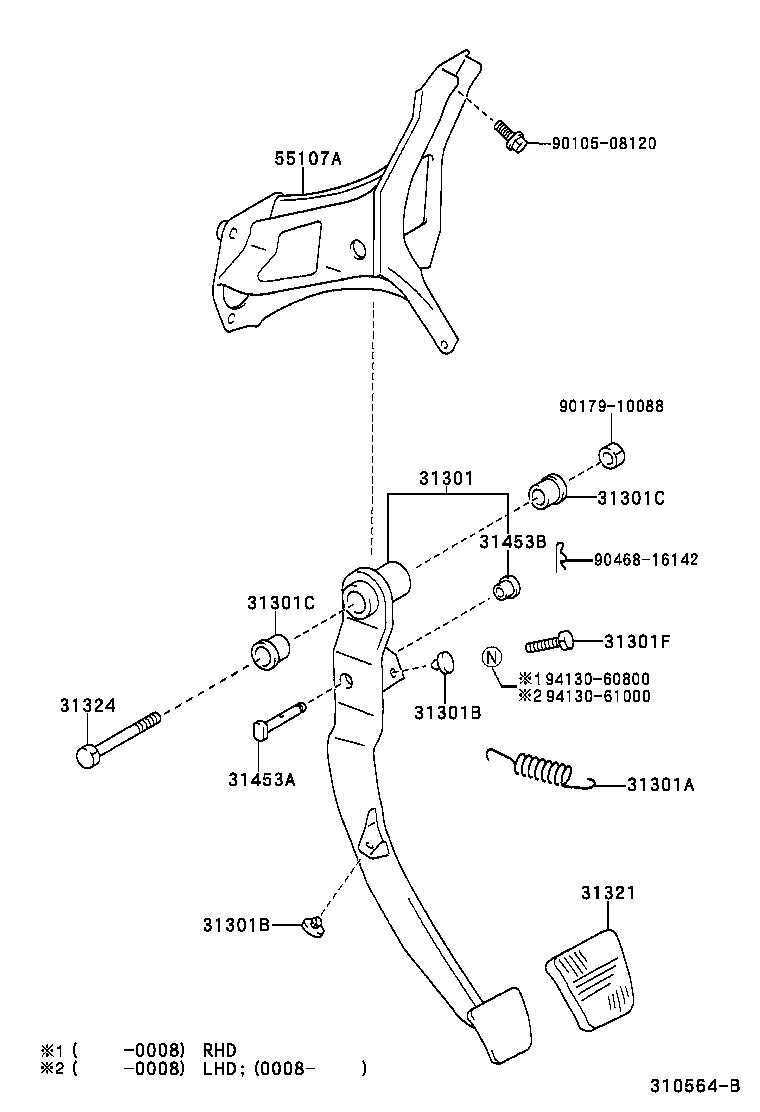 90386-08002 BUSH(FOR CLUTCH MASTER CYLINDER PUSH ROD CLEVIS) product image