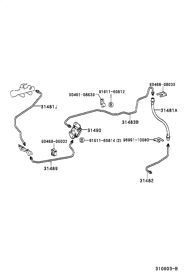 31310-27040 PEDAL SUB-ASSY, CLUTCH product image