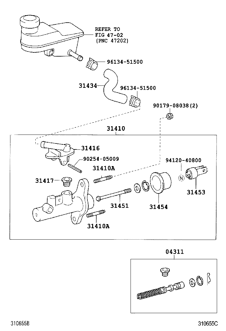 31434-52130 TUBE, CLUTCH RESERVOIR product image