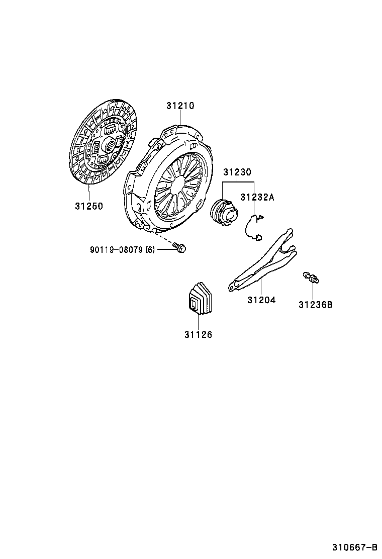 31210-17040 COVER ASSY, CLUTCH product image