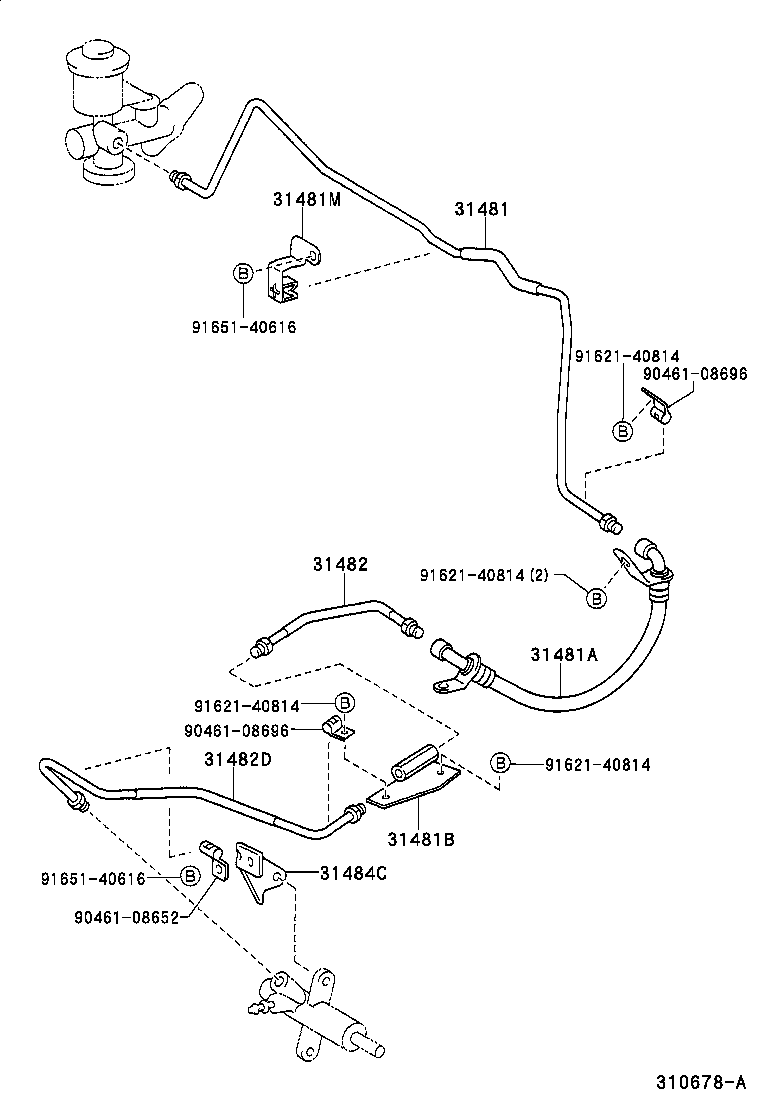 31301-02070 PEDAL SUB-ASSY, CLUTCH product image
