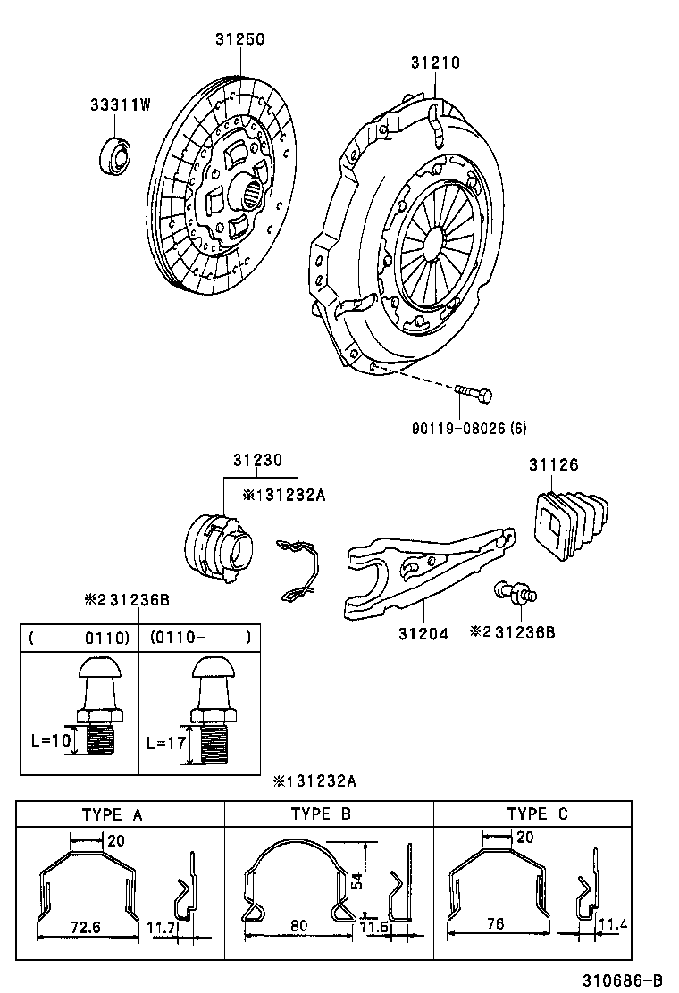 31250-0B070 DISC ASSY, CLUTCH product image