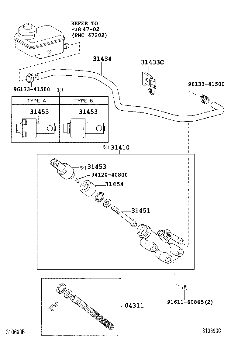 31404-35030 CLEVIS, CLUTCH MASTER CYLINDER PUSH ROD product image