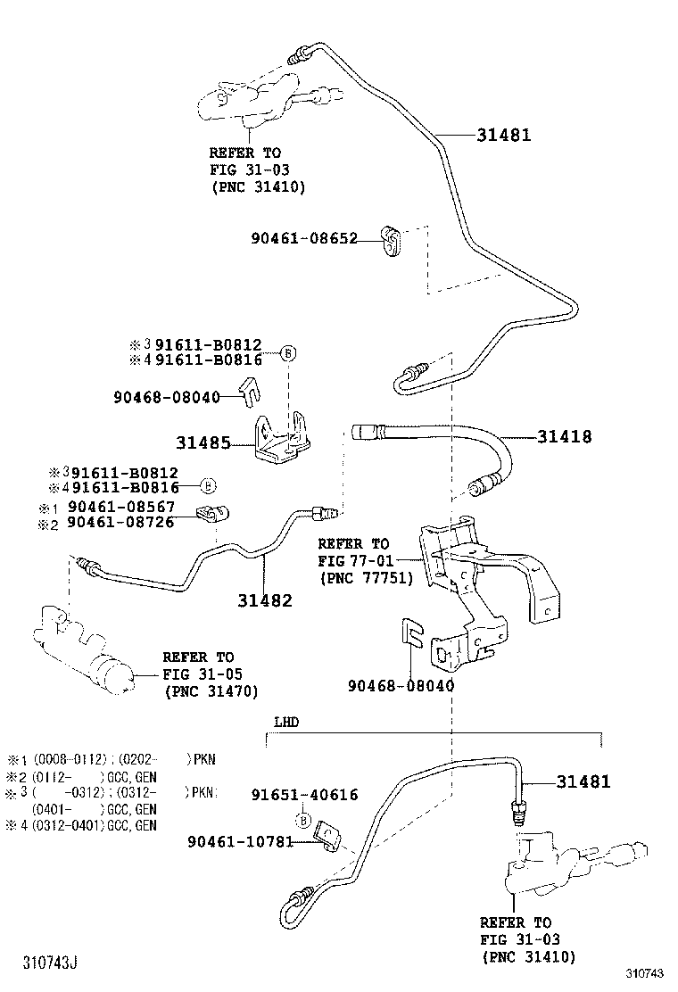 90080-94119 HOSE, CLUTCH product image