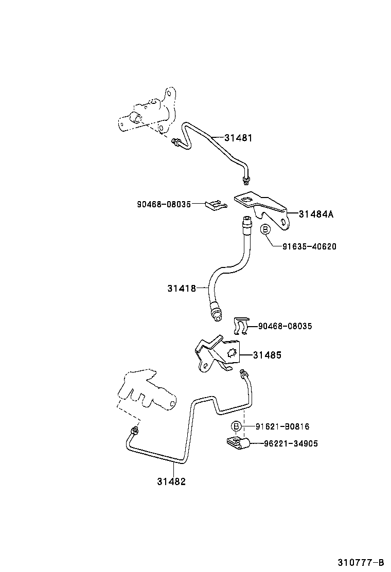 31301-52030 PEDAL SUB-ASSY, CLUTCH product image