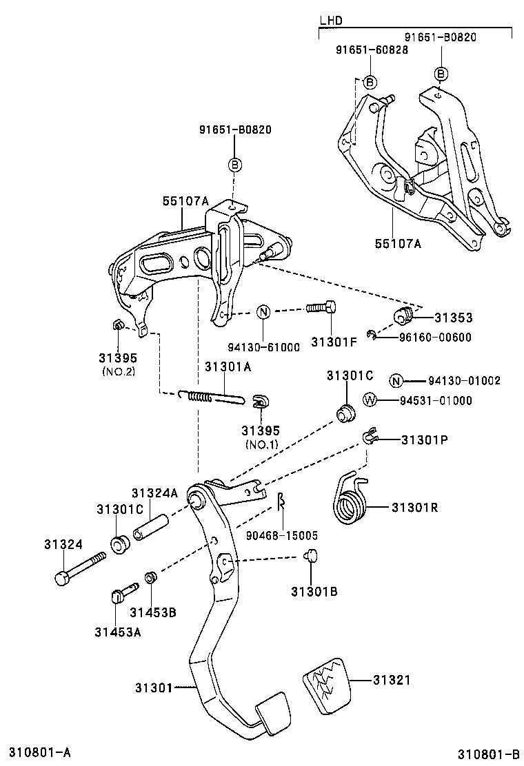90101-10177 SHAFT, CLUTCH PEDAL product image