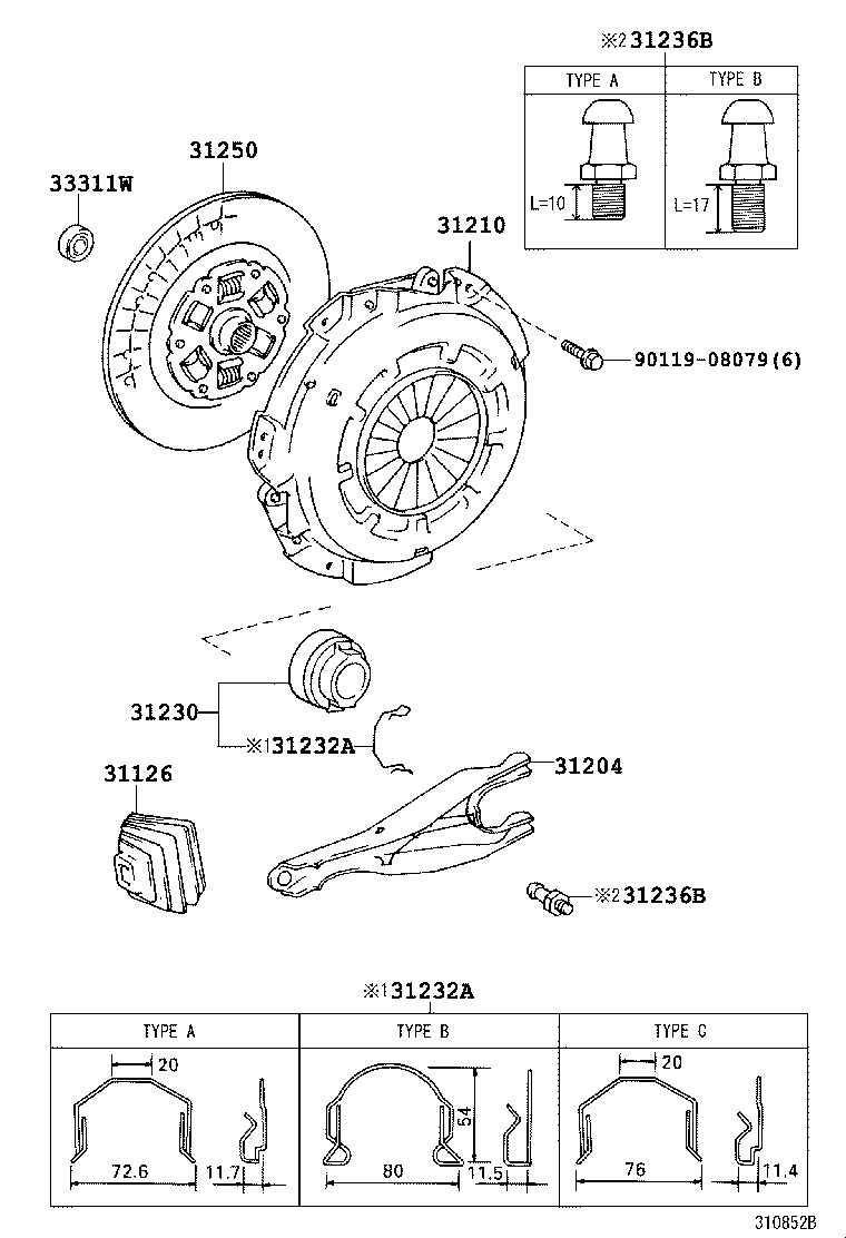 31210-26171 COVER ASSY, CLUTCH product image