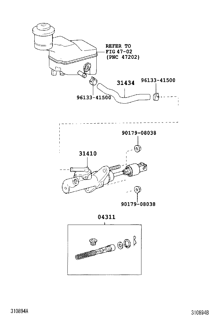 31434-13020 TUBE, CLUTCH RESERVOIR product image