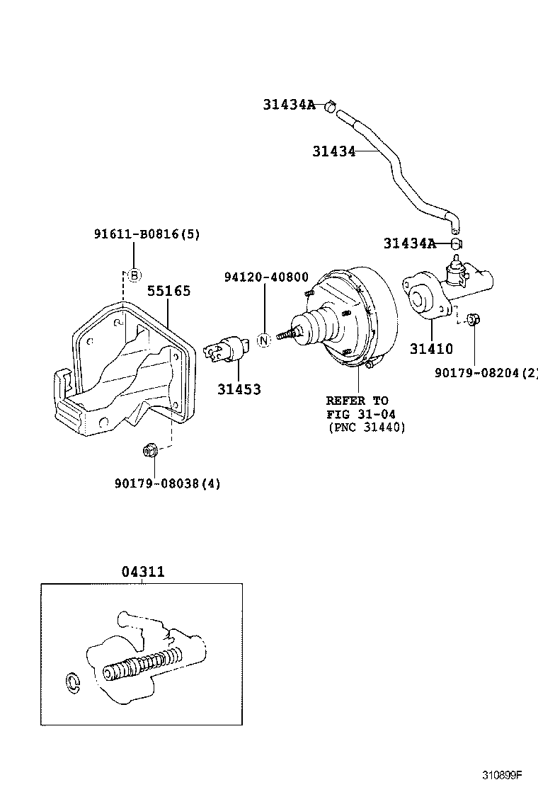 31434-37140 TUBE, CLUTCH RESERVOIR product image