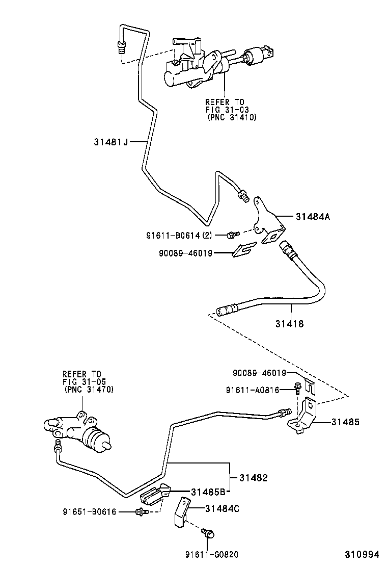 31380-06050 PEDAL SUB-ASSY, CLUTCH product image