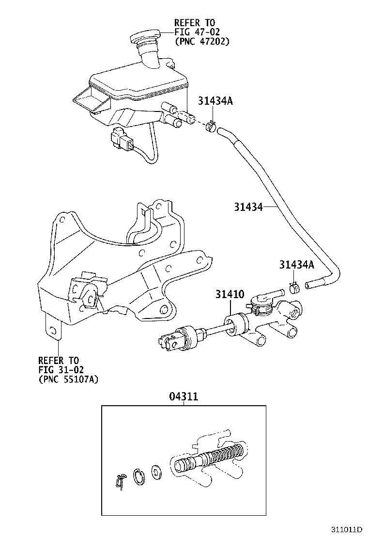 31434-37180 TUBE, CLUTCH RESERVOIR product image