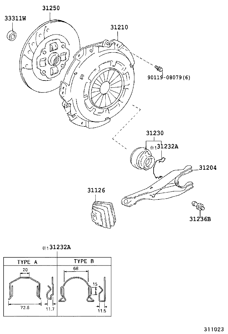 31210-60230 COVER ASSY, CLUTCH product image