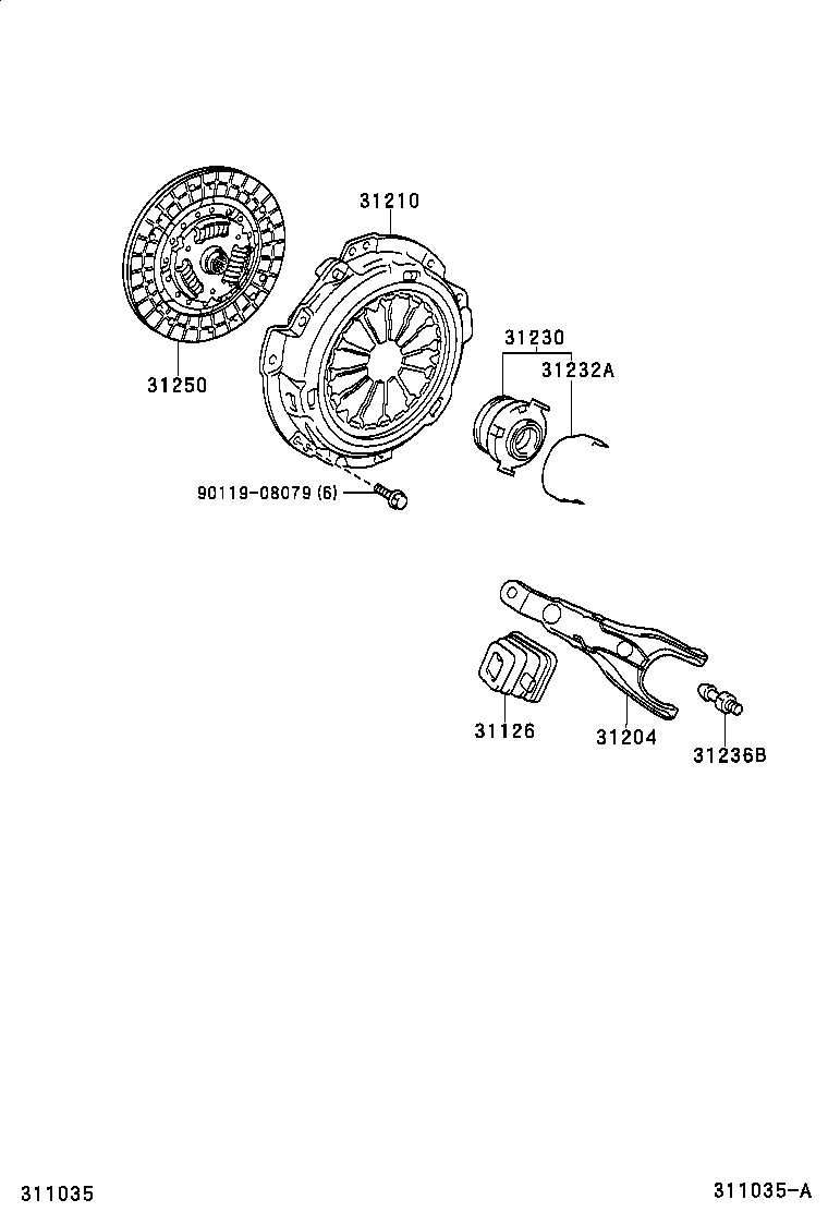 31210-02130 COVER ASSY, CLUTCH product image