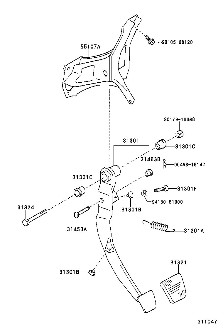 90947-T2001 HOSE, CLUTCH product image