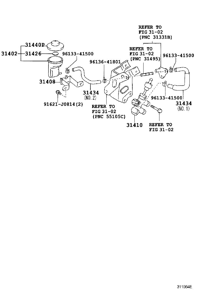 31408-60010 HOLDER SUB-ASSY, CLUTCH RESERVOIR product image