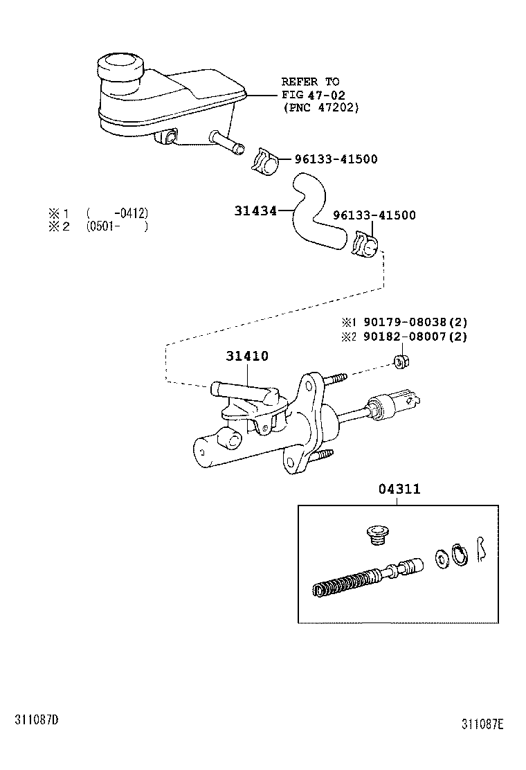 31434-52130 TUBE, CLUTCH RESERVOIR product image