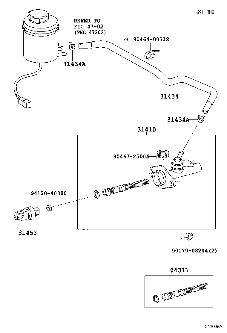 31434-36270 TUBE, CLUTCH RESERVOIR product image