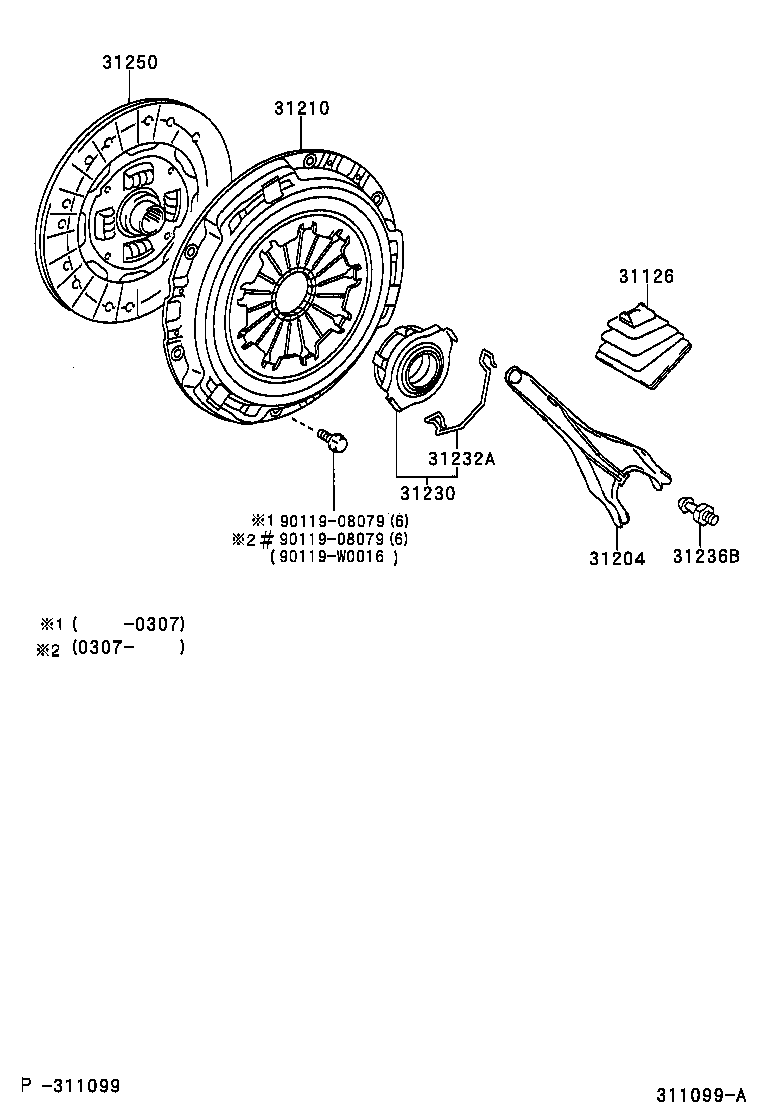 31230-05030 BEARING ASSY, CLUTCH RELEASE product image
