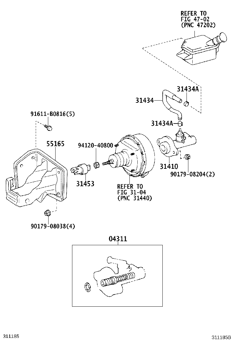 31434-37180 TUBE, CLUTCH RESERVOIR product image