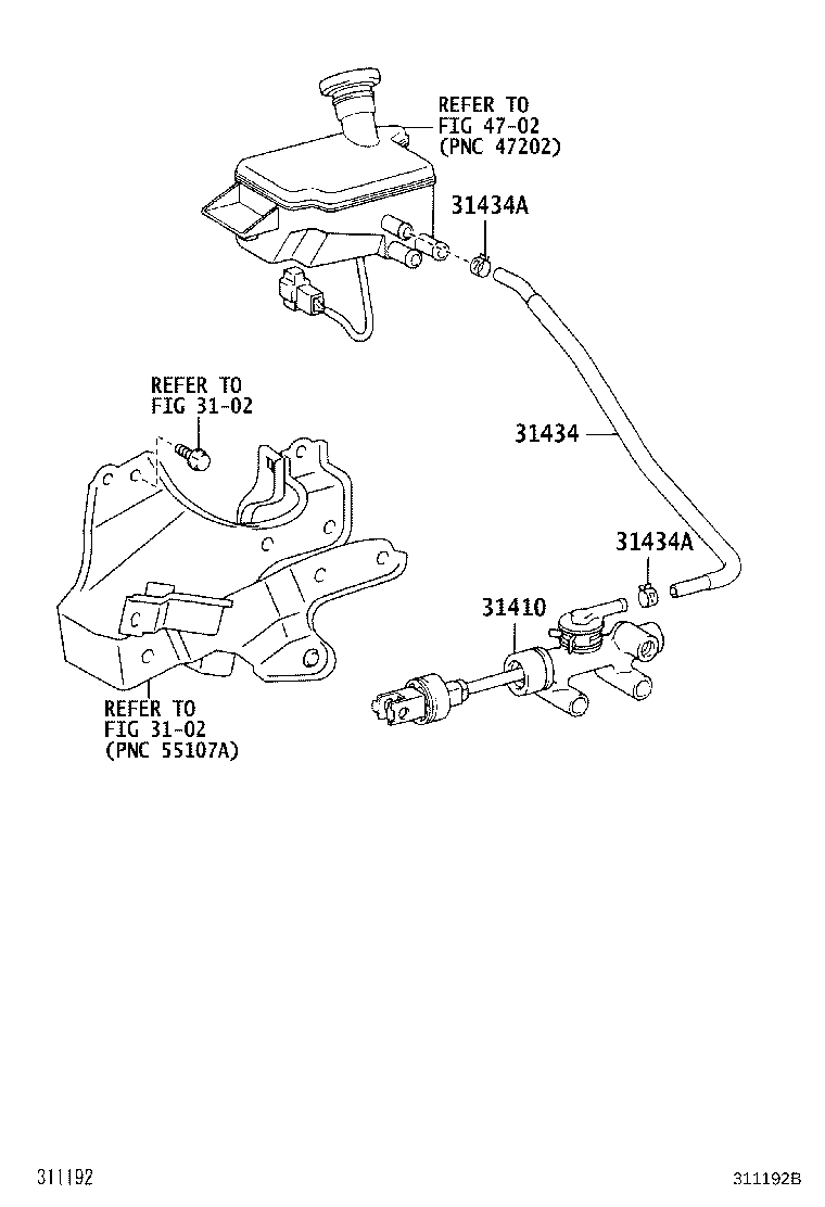 31434-37180 TUBE, CLUTCH RESERVOIR product image