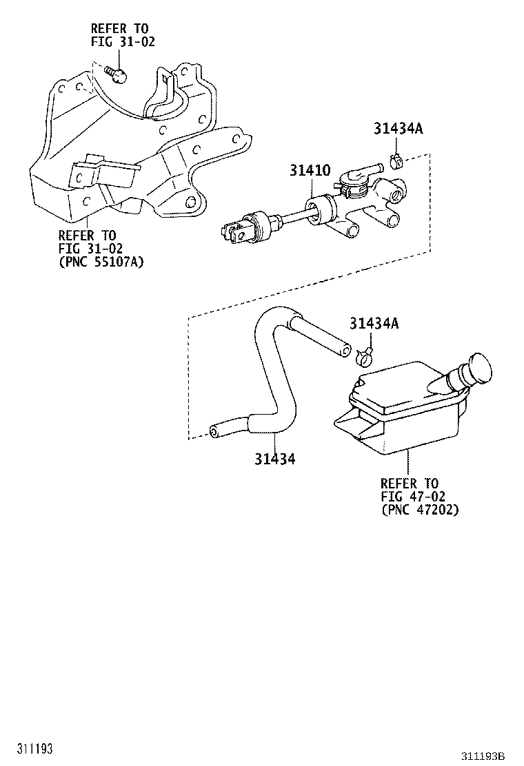 31434-37180 TUBE, CLUTCH RESERVOIR product image