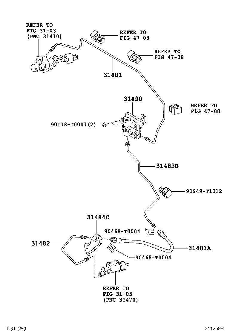 31301-0K170 PEDAL SUB-ASSY, CLUTCH product image