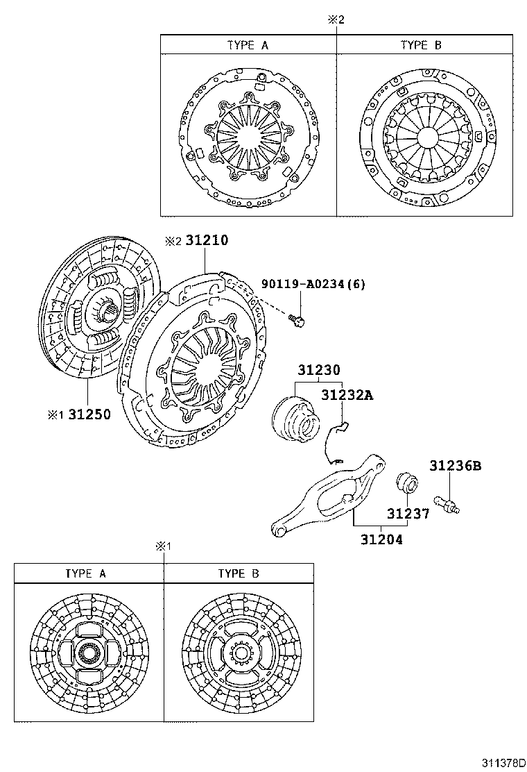 31230-35150 BEARING ASSY, CLUTCH RELEASE product image