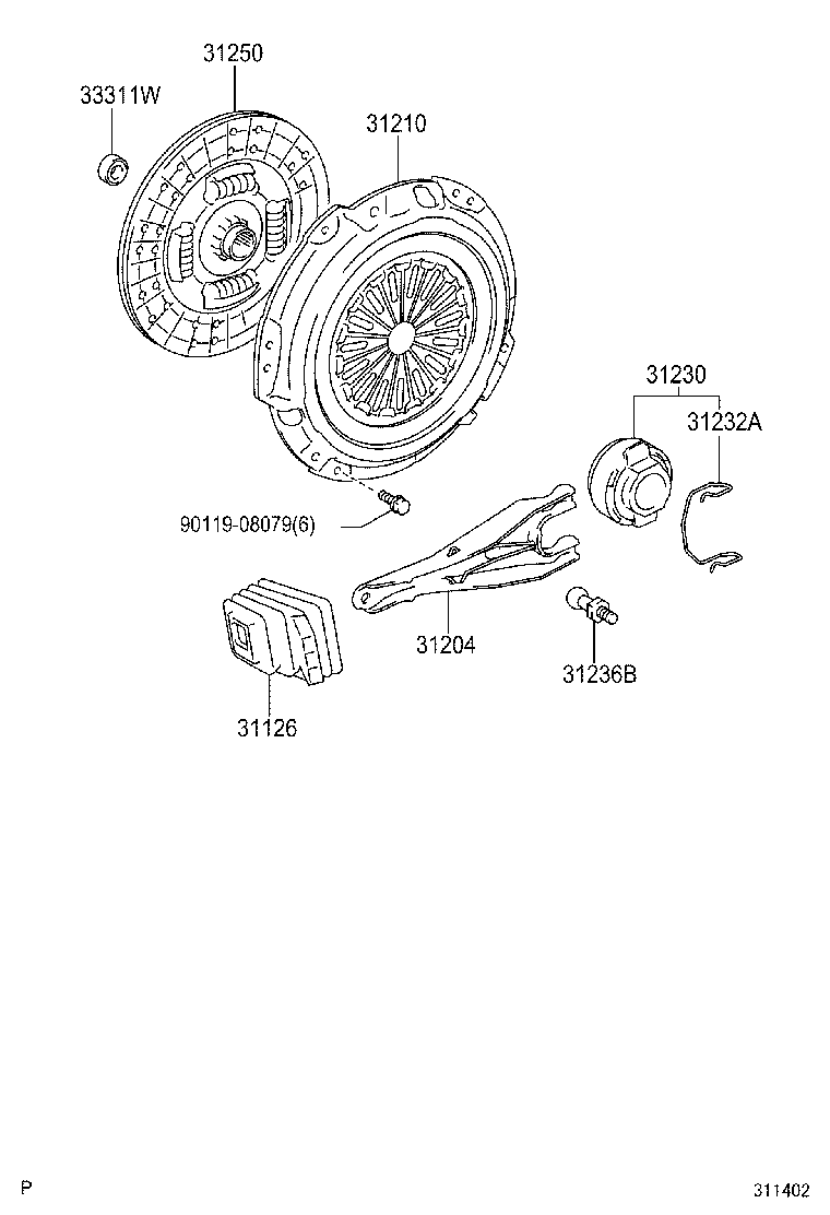 31210-60230 COVER ASSY, CLUTCH product image