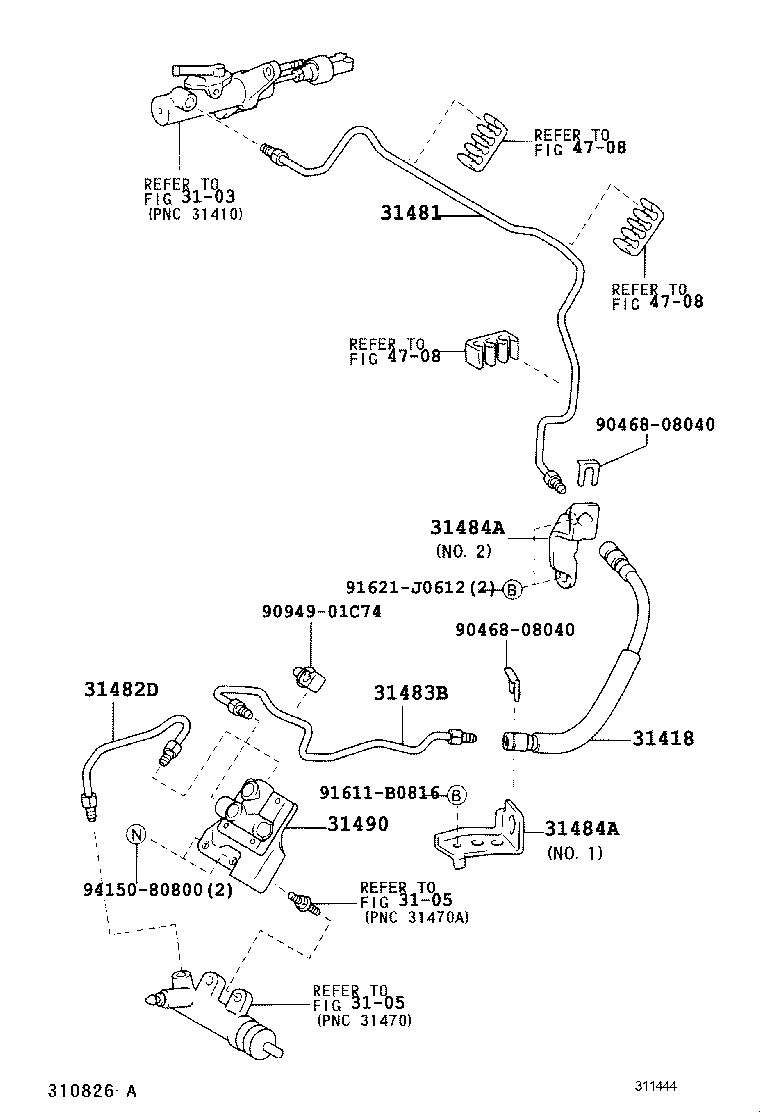 31301-42070 PEDAL SUB-ASSY, CLUTCH product image