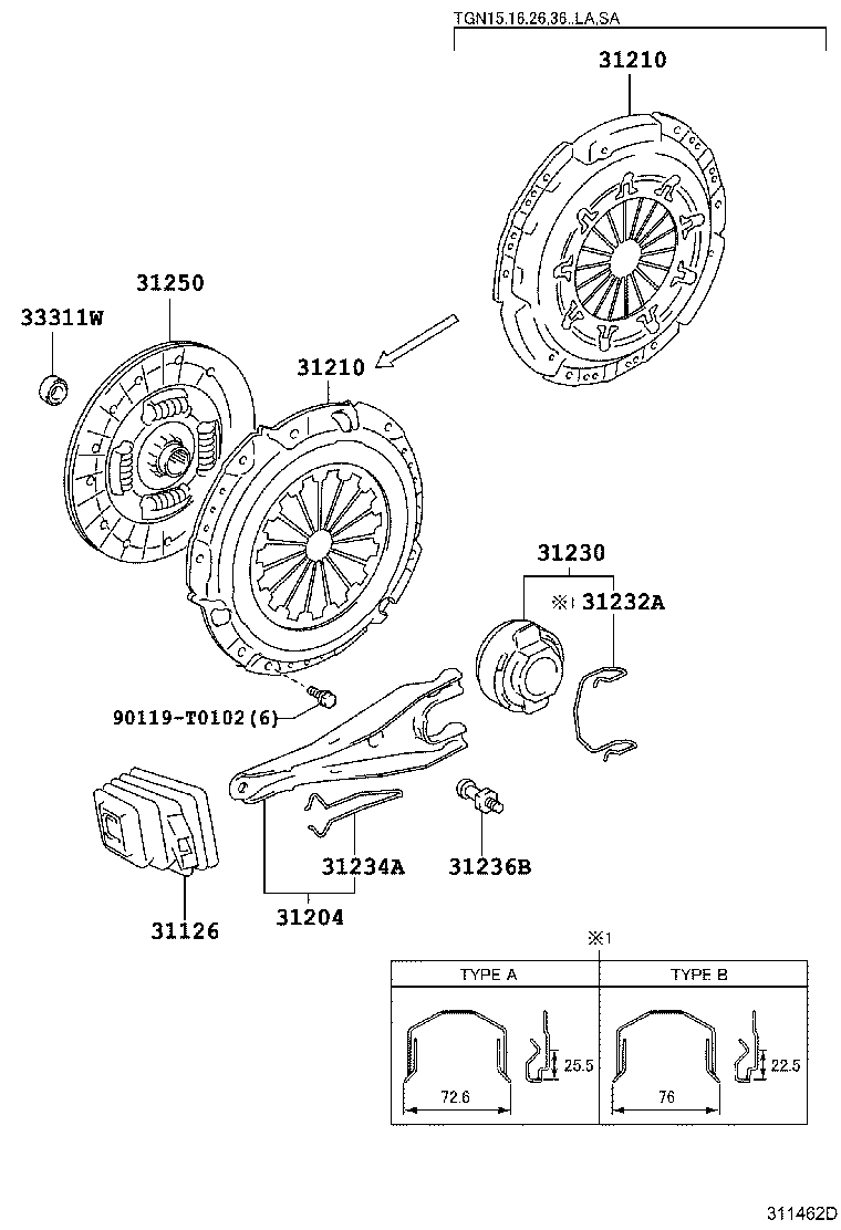 31204-0K040 FORK SUB-ASSY, CLUTCH RELEASE product image