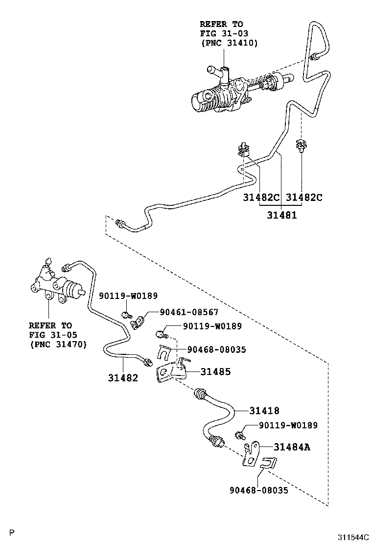31301-0D061 PEDAL SUB-ASSY, CLUTCH product image