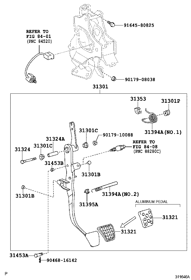 31321-06010 PAD, CLUTCH PEDAL product image