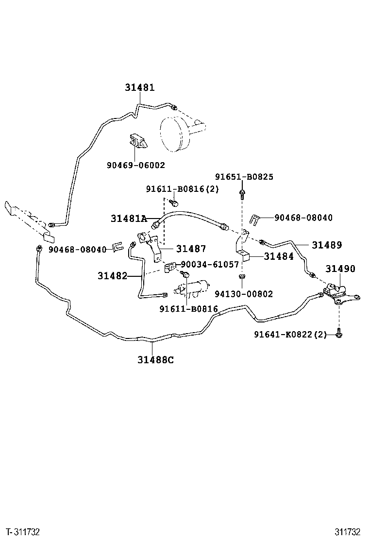 31301-37200 PEDAL SUB-ASSY, CLUTCH product image