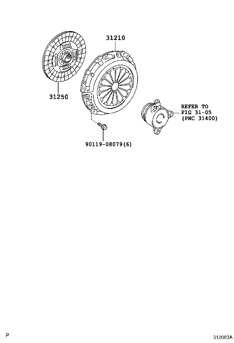 31233-52040 FORK, CLUTCH RELEASE product image