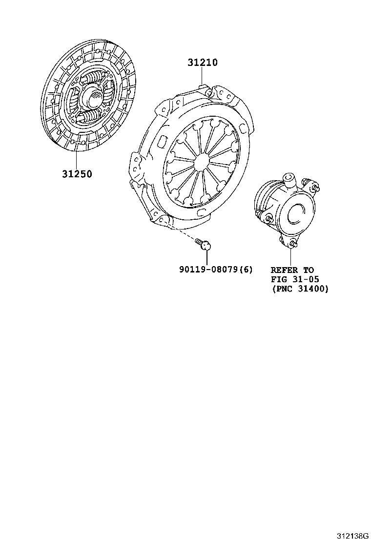 31210-12310 COVER ASSY, CLUTCH product image