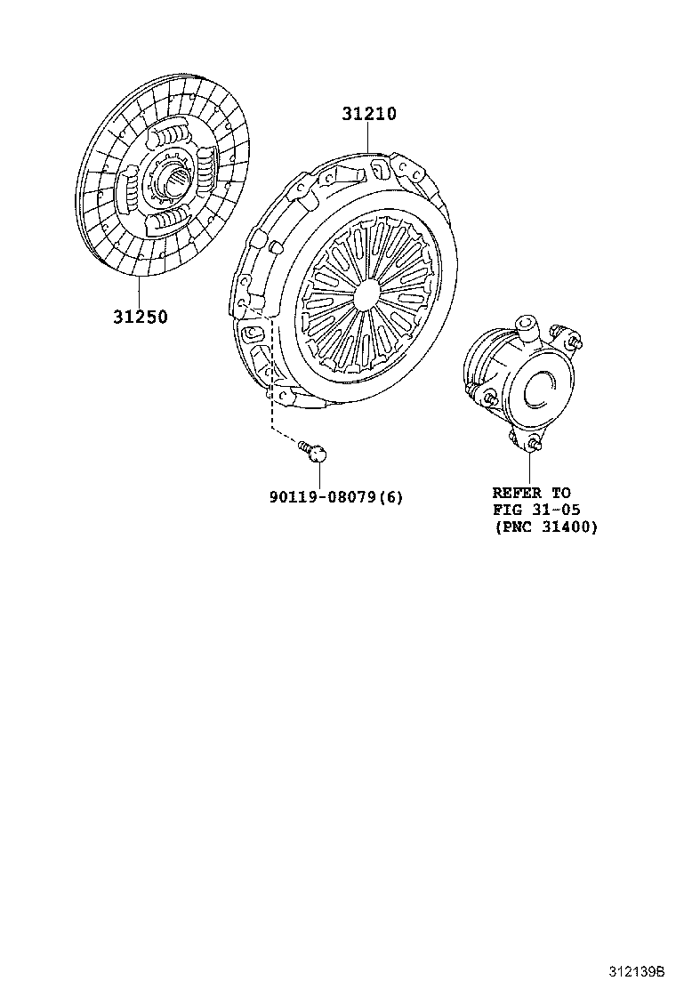 31210-12310 COVER ASSY, CLUTCH product image