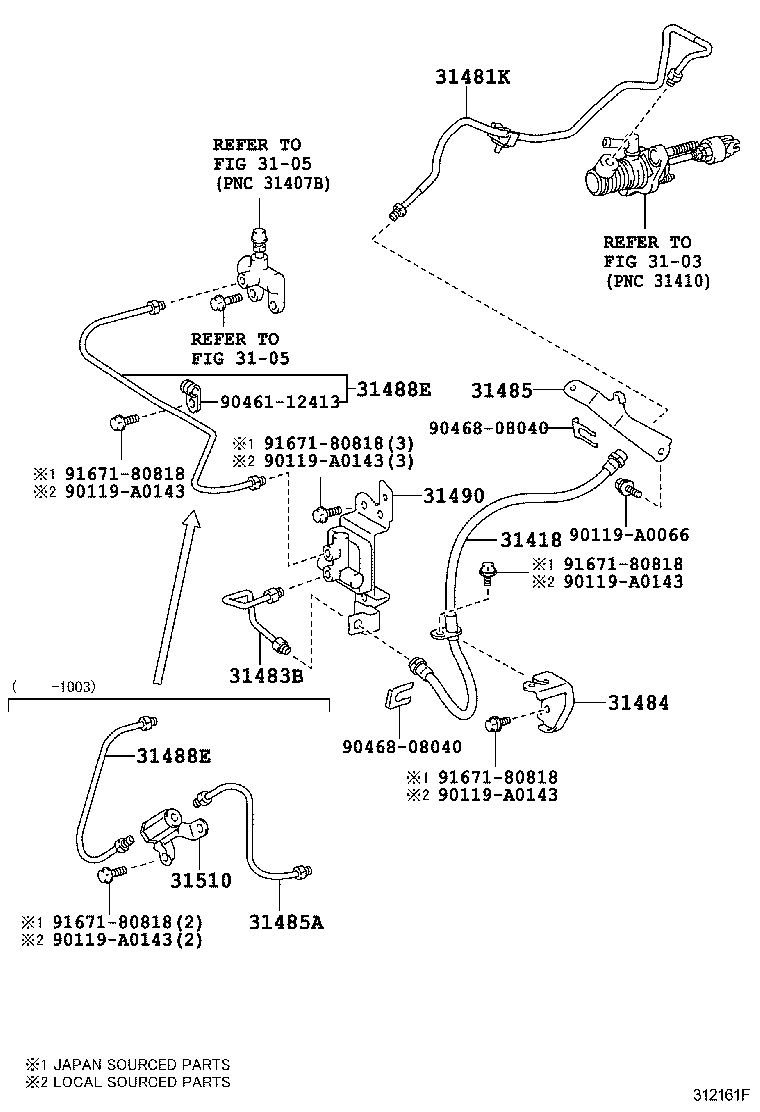 31301-33110 PEDAL SUB-ASSY, CLUTCH product image