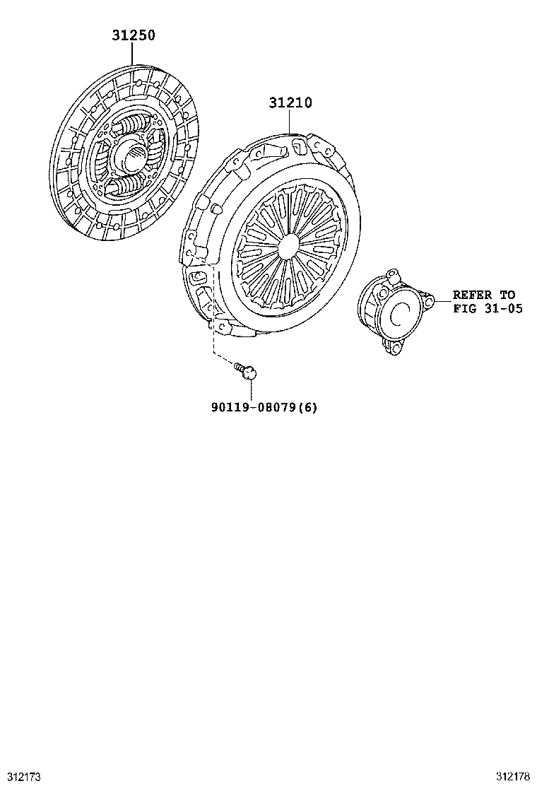 31210-12282 COVER ASSY, CLUTCH product image