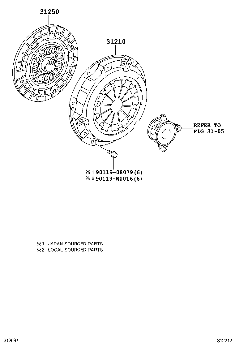 31230-12181 BEARING ASSY, CLUTCH RELEASE product image