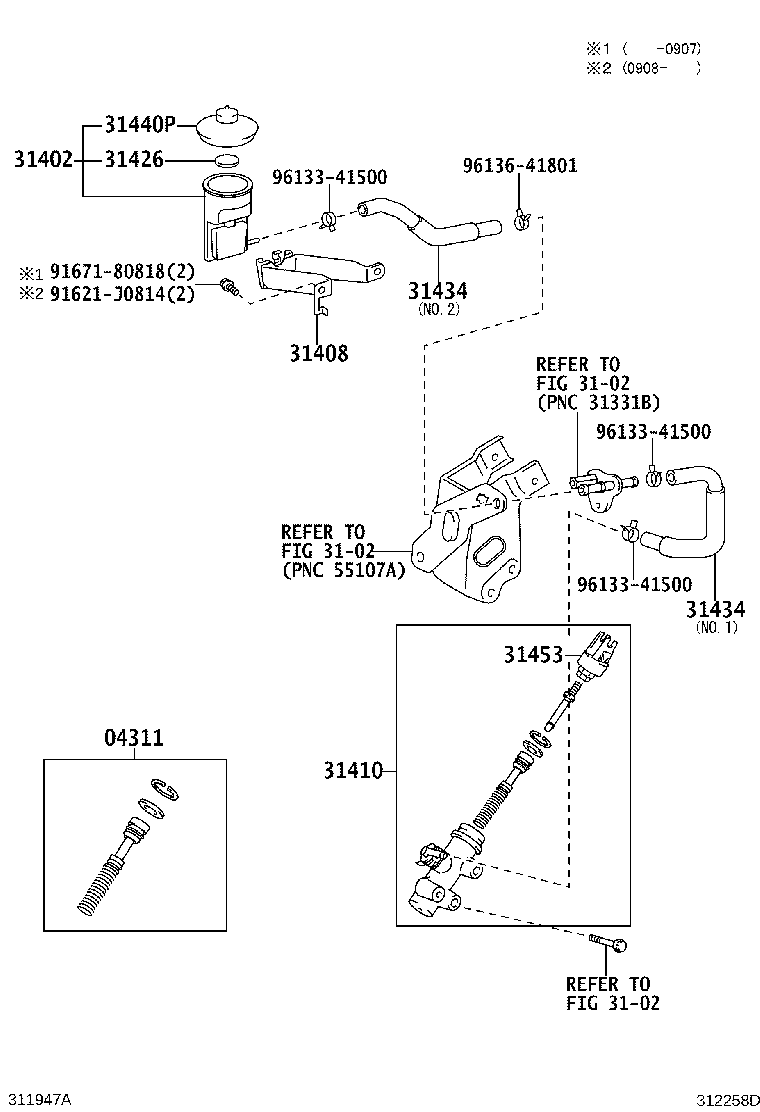 31408-35020 HOLDER SUB-ASSY, CLUTCH RESERVOIR product image