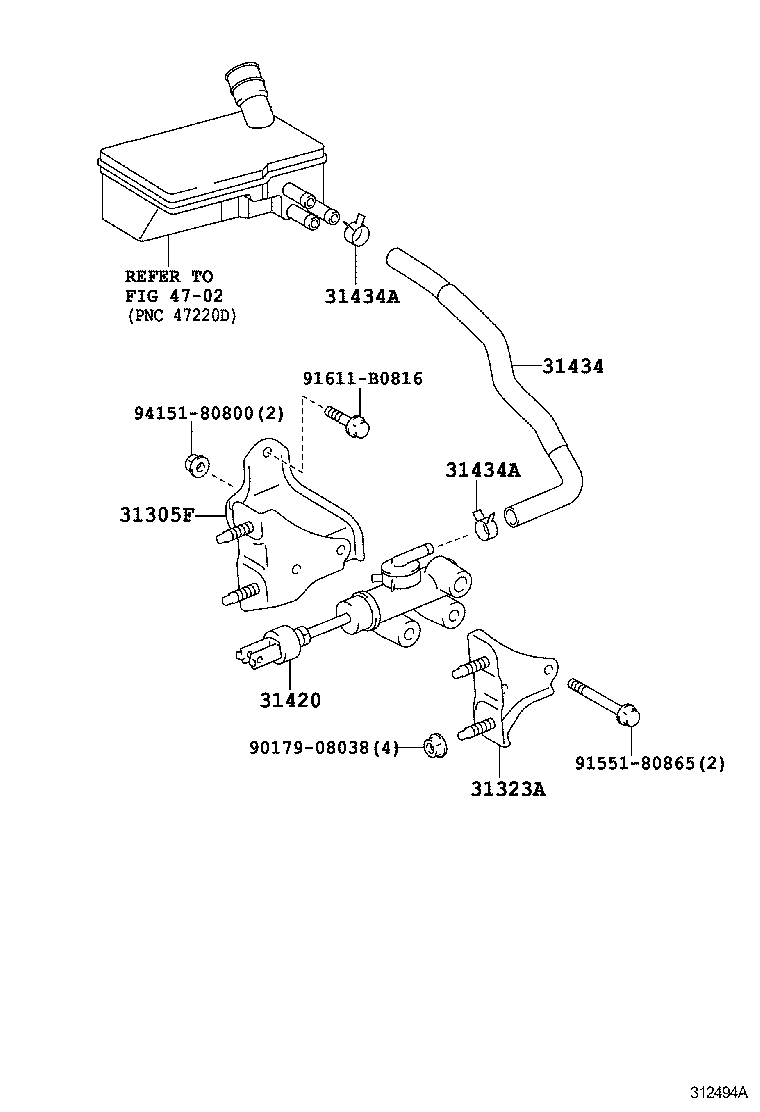 31434-37270 TUBE, CLUTCH RESERVOIR product image