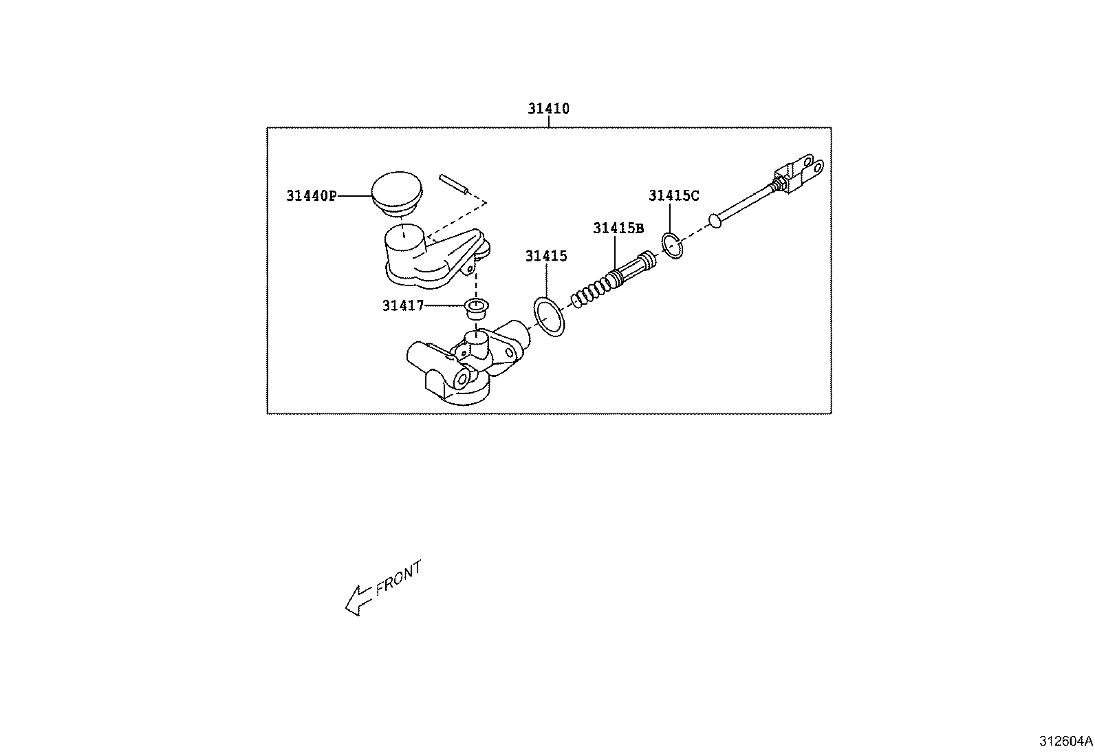 SU003-00994 GASKET, CLUTCH MASTER CYLINDER product image