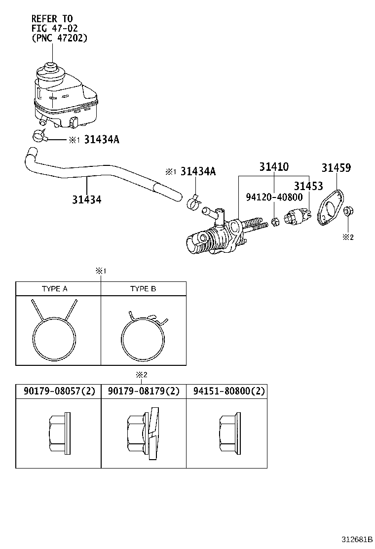 31404-26021 CLEVIS, CLUTCH MASTER CYLINDER PUSH ROD product image