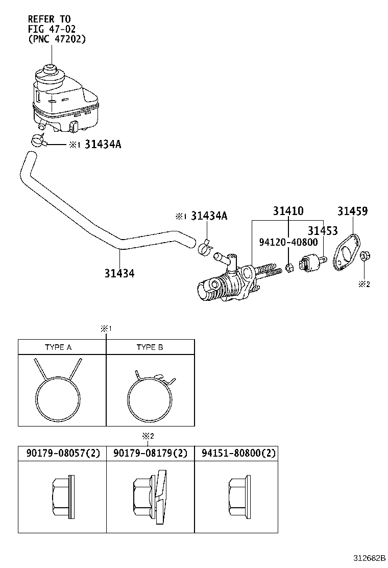 31404-26021 CLEVIS, CLUTCH MASTER CYLINDER PUSH ROD product image