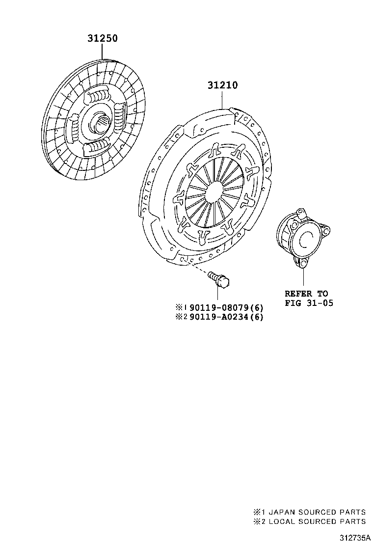 31210-02190 COVER ASSY, CLUTCH product image