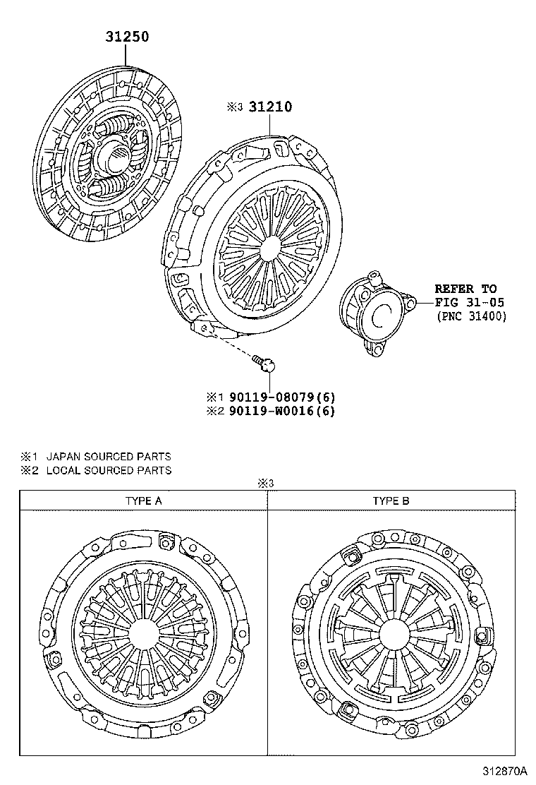 31250-52261 DISC ASSY, CLUTCH product image